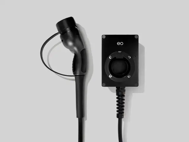 EO Mini EV charger in black