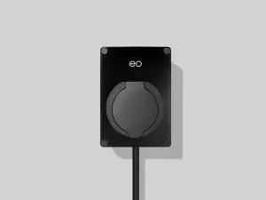 Small EV charger in black