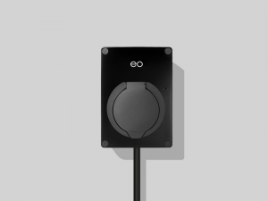 Small EV charger in black