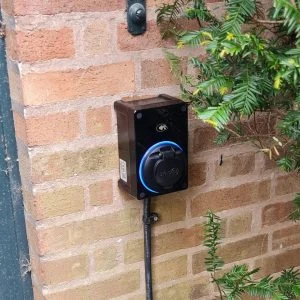 Type 2 EV charge point - black