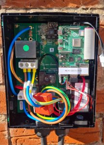 Hypervolt EV charger internal view of electrical components