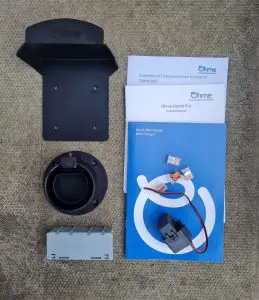 Ohme Home Pro EV charge point type 2 holsterand accessories